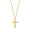 SON chain steel IP gold with cross