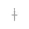 Siersbøl silver rhodium-plated pendant cross 23mm 