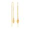 Goldpl. silver earrings w/cz 