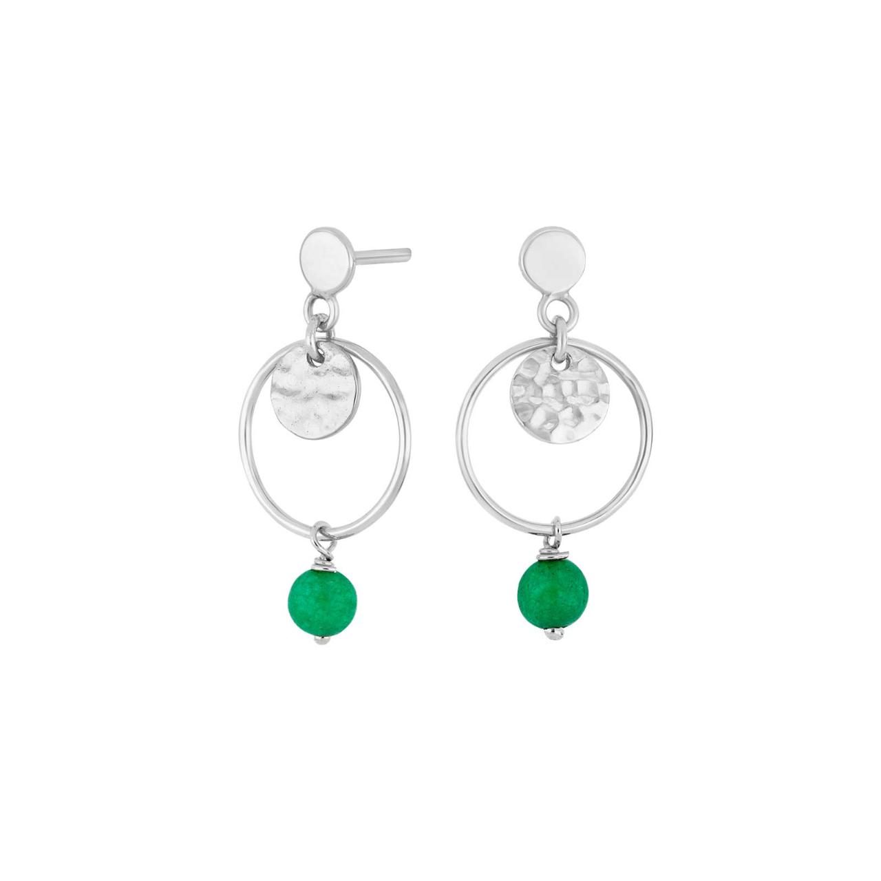 Rhd. sil earrings JOY52 GC 