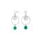 Rhd. sil earrings JOY52 GC 