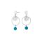 Rhd. sil earrings JOY52 AB 