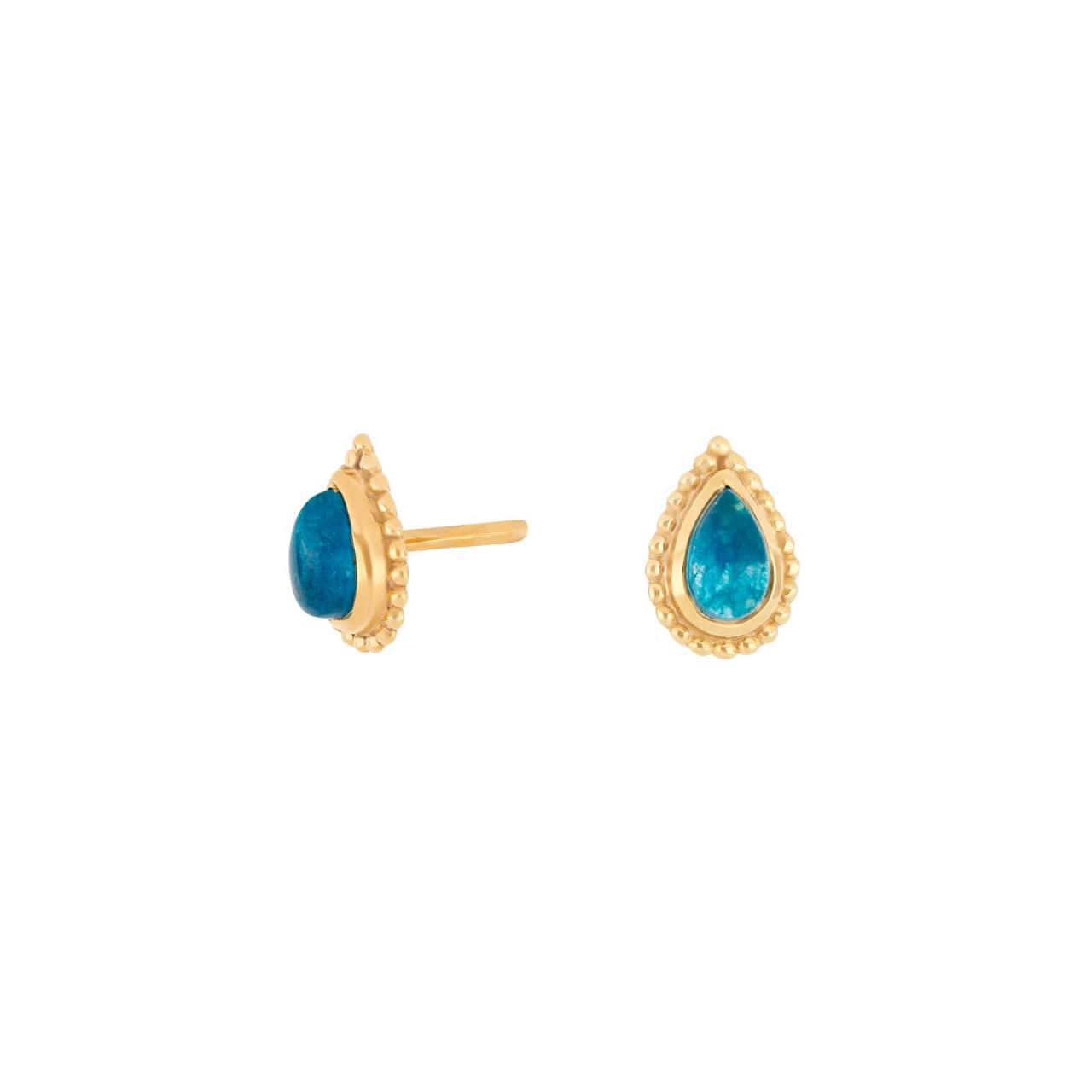 Gold pl. earrings JOY52 AB drop 