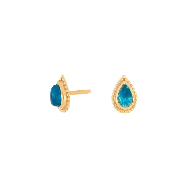Gold pl. earrings JOY52 AB drop 
