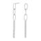 Rhodium-pla silver earring KLEONOR 
