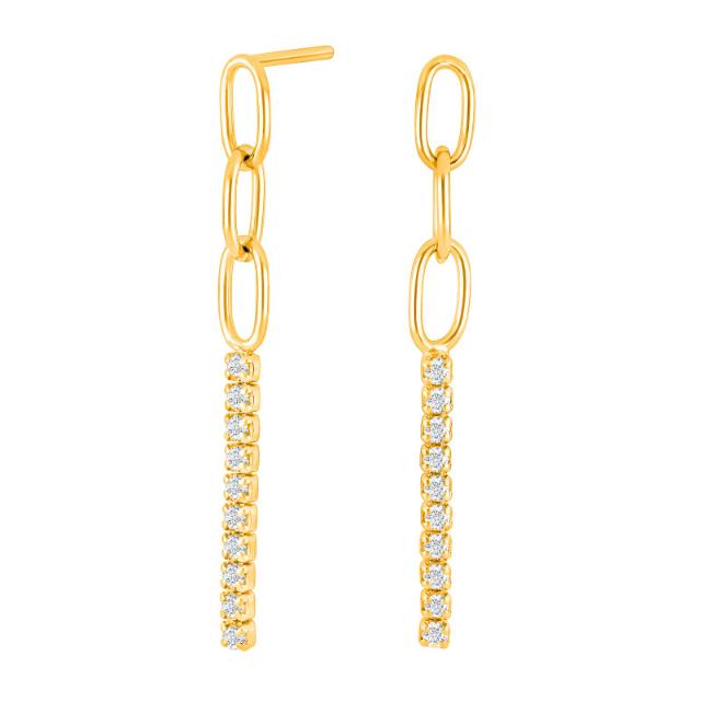 Gold-plated silver earring KLEONOR 