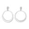 Rhodium-pla silver earring KIMINOR 