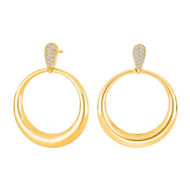 Gold-plated silver earring KIMINOR 