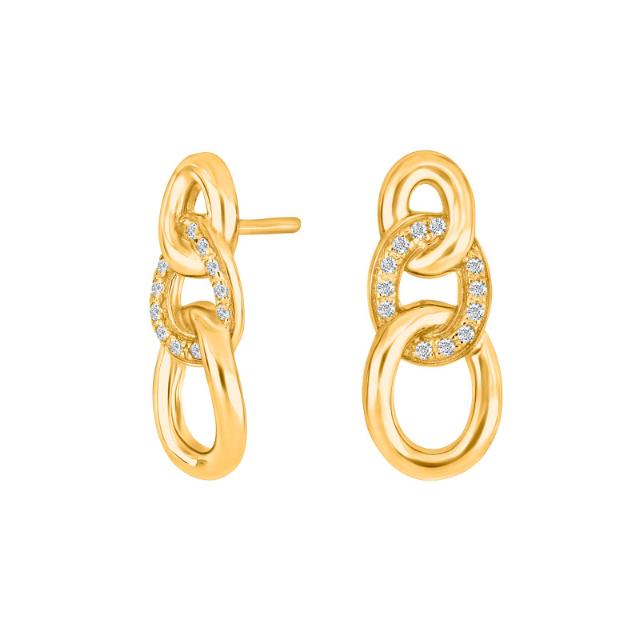 Gold-plated silver earring KITNOR 
