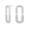 Rhodium-pla silver earring KORANOR 