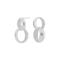 Rhodium-pla silver earring KETTINOR 