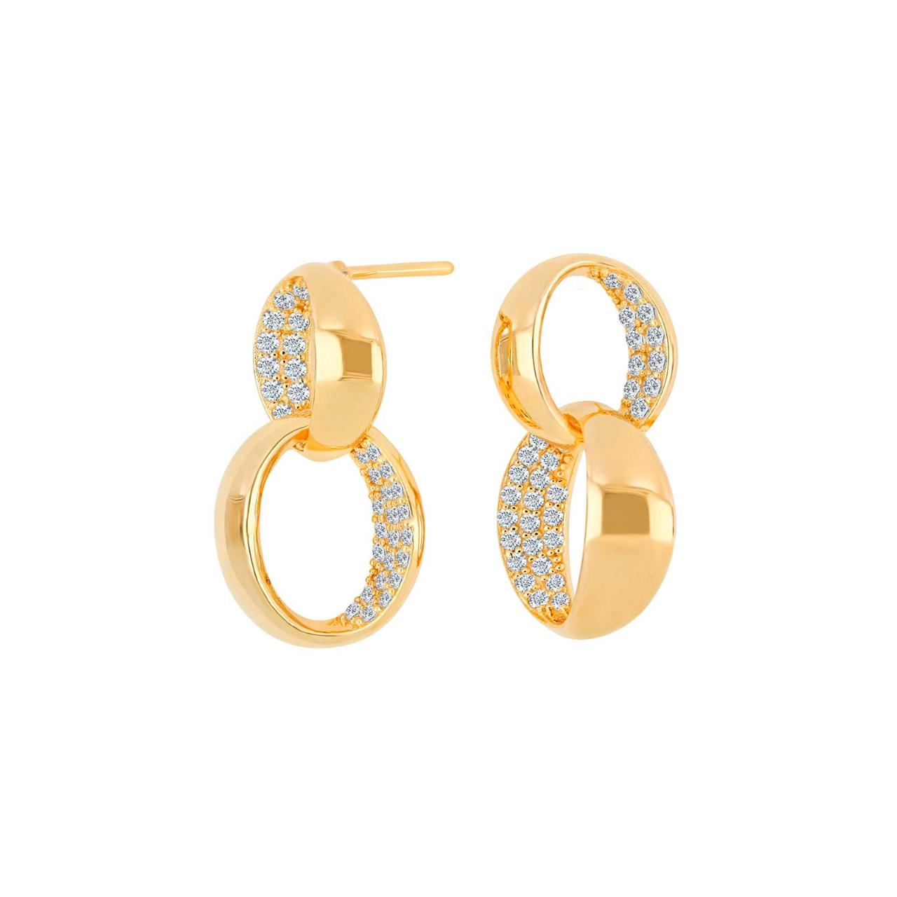 Gold-plated silver earring KETTINOR 