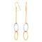 8ct. gold earrings bicolor 
