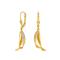 8ct. gold earrings w/cz 