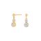 8ct. gold earrings w/cz 