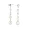 Rhd. silver earring PEARL52 