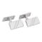 Rhod. silver cuff links 