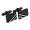 Stainless steel cluff links black/white 
