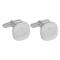 SON rhod. silver cuff links polished 