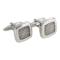 Cuff links rhodium-plated 