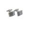 Rhd. silver cufflinks