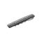 Stainless steel tie clip w. carbon