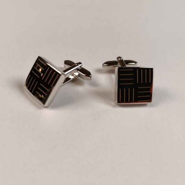 Cufflinks - brass with rhd 