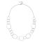 925/- necklace matt/pol., anchor chain