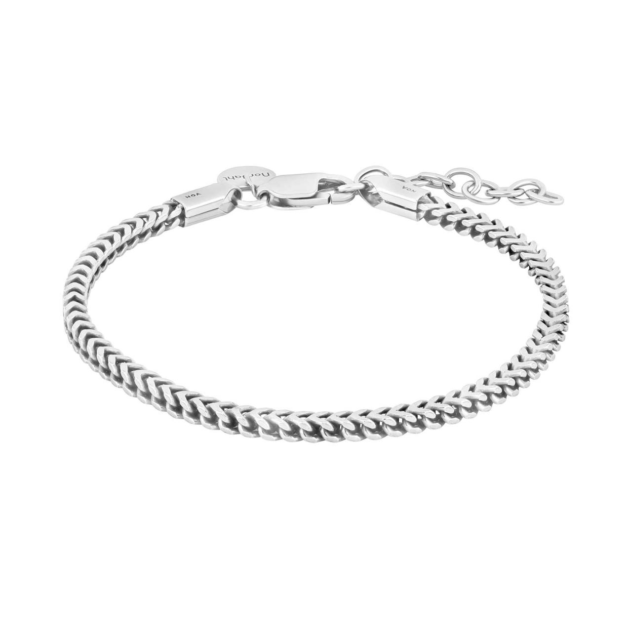 Rhod. silver bracelet SQUARE52 