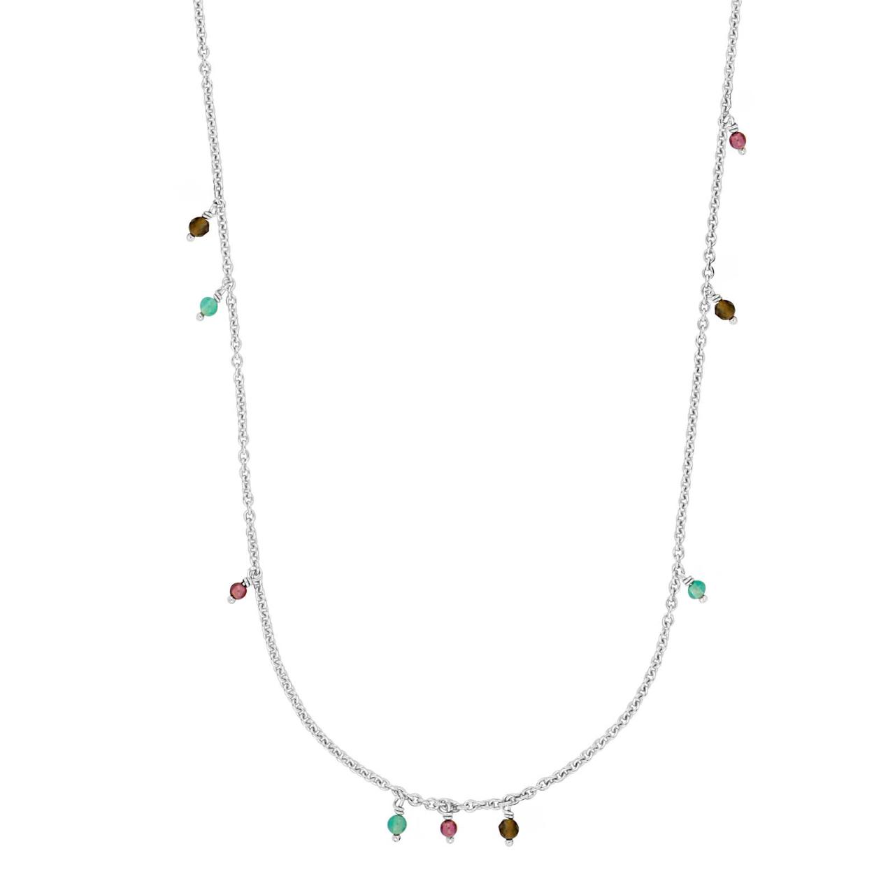 Rhd. silver necklace ENJOY52 