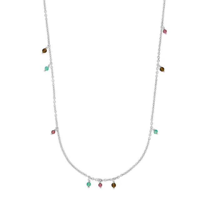 Rhd. silver necklace ENJOY52 