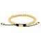SON bracelet steel IP gold 