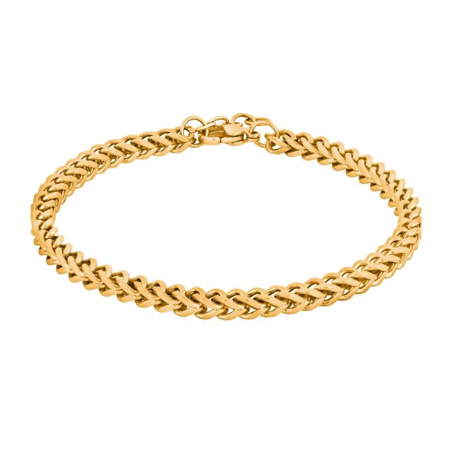 SON bracelet steel IP gold 18+2cm 