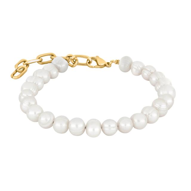 SON bracelet steel IP gold + FWP 23cm 