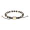 SON bracelet black agate IP gold