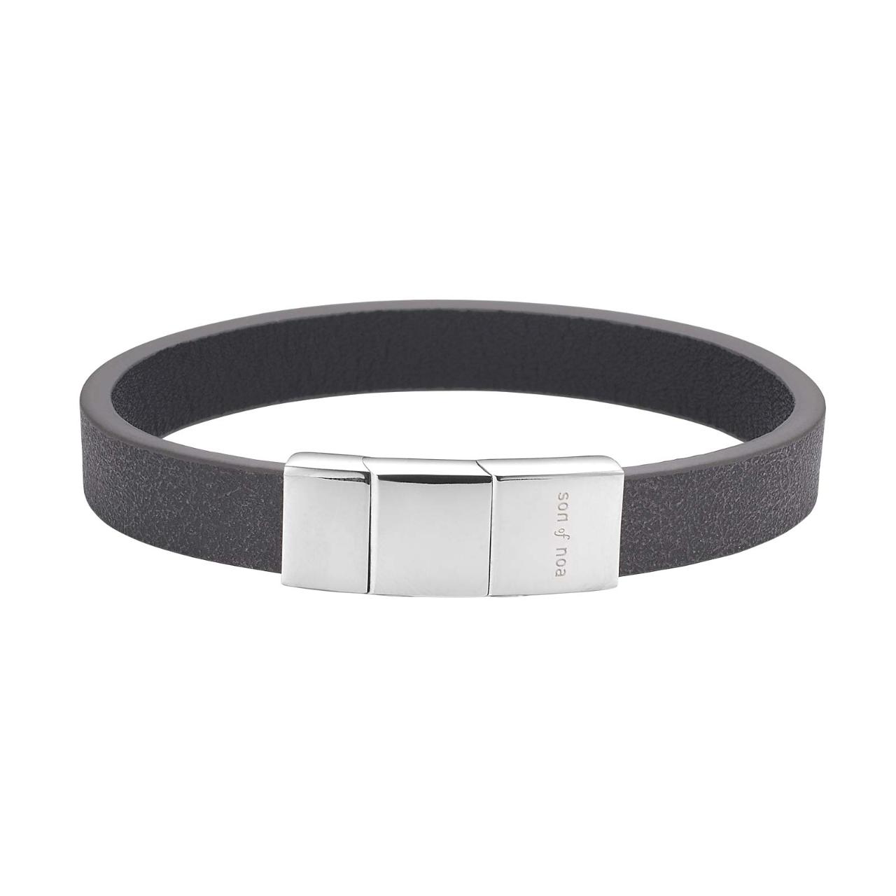 SON bracelet black calf leather 23cm