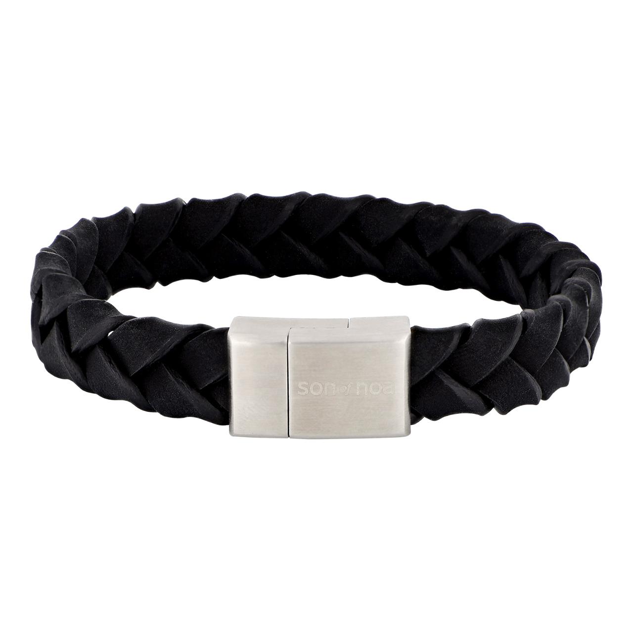 SON bracelet black calf leather 23cm 23