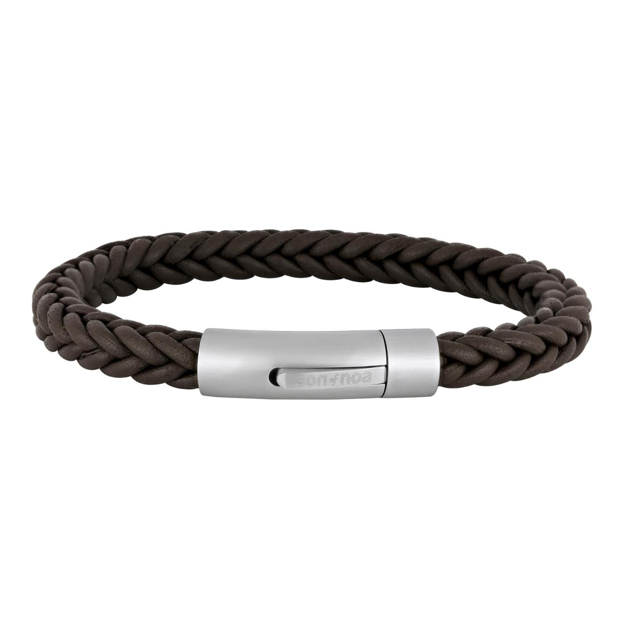 SON bracelet dk brown calf leather 23cm 23