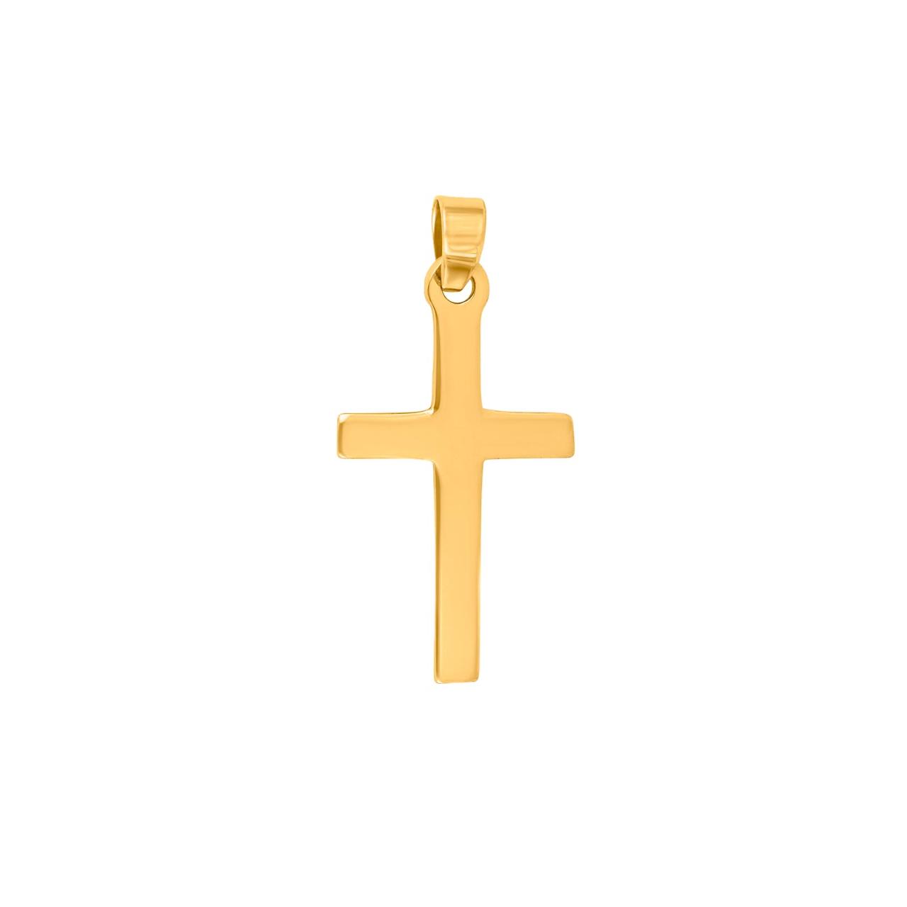 8ct. gold cross 23mm 