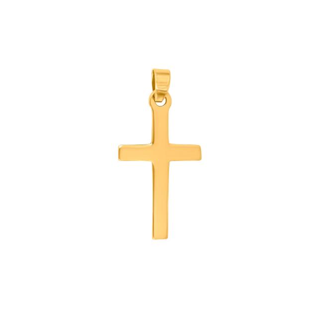 8ct. gold cross 23mm 