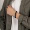 SON bracelet black calf leather 19cm 19