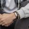 SON bracelet black calf leather 19cm 19