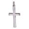Rhod. silver pendant cross 30mm 