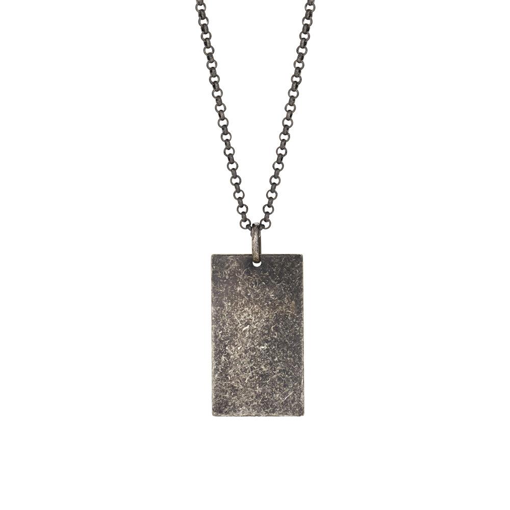 SON rhd. silver necklace cracked 
