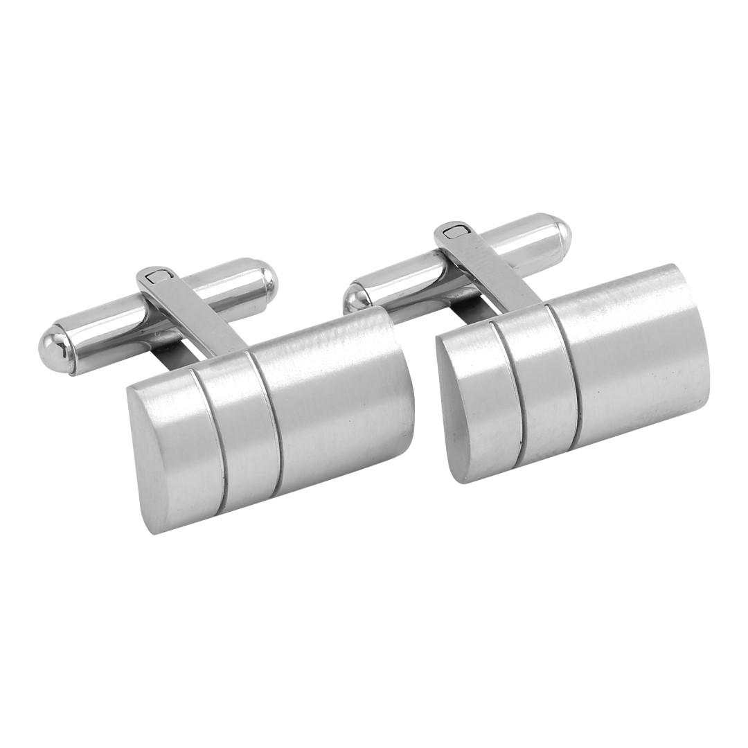 Stainless steel cuff links matt 