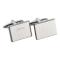 Cuff links rhodium-plated 