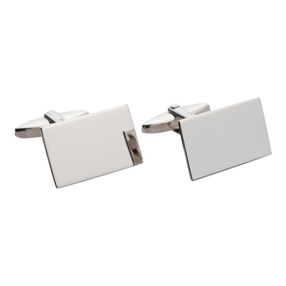 Cuff links silver polished 
