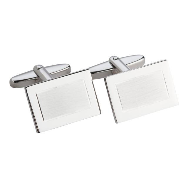 Silver cuff links 