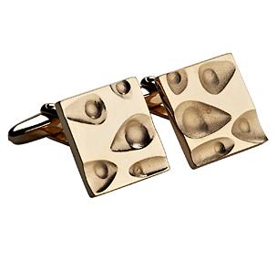 Cuff links silver gold-plated 