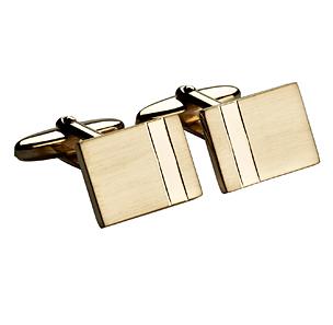 Cuff links silver gold-plated 